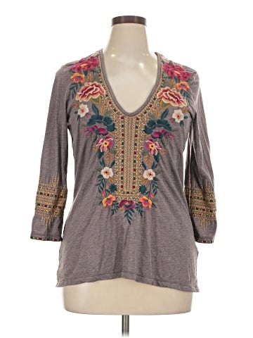 Johnny Was 3/4 Sleeve Blouse (view 1)