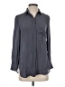 J.Crew 100% Silk Gray Long Sleeve Silk Top Size 4 (petite) - photo 1