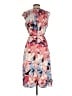 Nina Leonard 100% Polyester Floral Blue Cocktail Dress Size M - photo 2
