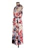 Nina Leonard 100% Polyester Floral Blue Cocktail Dress Size M - photo 5