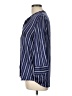 L'Agence Stripes Blue 3/4 Sleeve Button-Down Shirt Size Lg (3) - photo 5