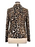 By Design Animal Print Brown Long Sleeve Blouse Size XL - photo 2