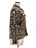 By Design Animal Print Brown Long Sleeve Blouse Size XL - photo 4