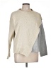 Central Park West 100% Polyester Color Block Gray Ivory Pullover Sweater Size L - photo 1