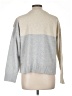 Central Park West 100% Polyester Color Block Gray Ivory Pullover Sweater Size L - photo 2