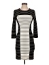 Bebe Stripes Black Casual Dress Size XS - photo 1