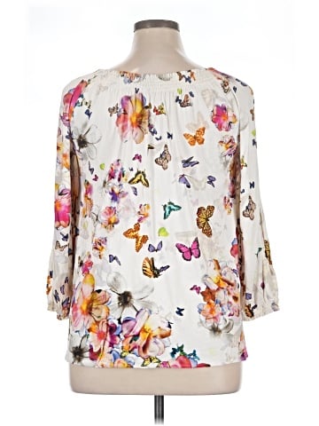 Vanita Rosa 3/4 Sleeve Blouse (view 2)