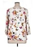 Vanita Rosa 100% Elastane Ivory 3/4 Sleeve Blouse Size XL - photo 2