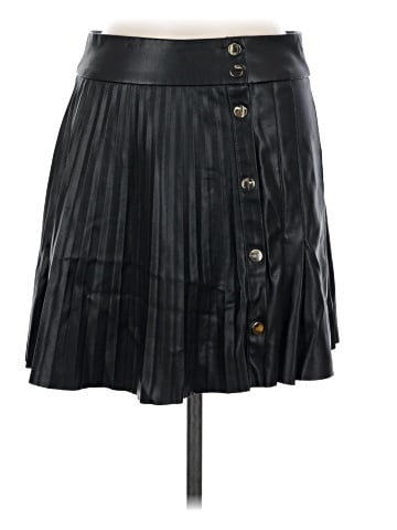 Zara Faux Leather Skirt (view 1)