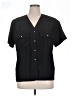 Rena Rowan 100% Polyester Black Short Sleeve Blouse Size 14 - photo 1