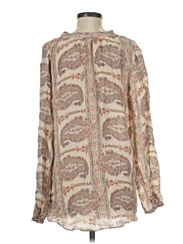 Calypso St. Barth Long Sleeve Silk Top (view 2)