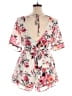 Trixxi Floral Ivory Romper Size XL - photo 2