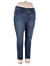 a.n.a. A New Approach Solid Blue Jeans Size 18 - photo 1