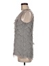 C. Luce Gray Sleeveless Blouse Size M - photo 5