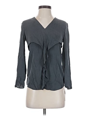 Theory 3/4 Sleeve Silk Top (view 1)