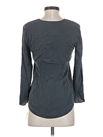 Theory 3/4 Sleeve Silk Top (view 2)