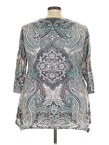 One World 3/4 Sleeve Blouse (view 2)