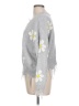 Polly & Esther 100% Acrylic Floral Gray Pullover Sweater Size L - photo 5