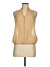 Charlotte Russe Tan Sleeveless Button-Down Shirt Size M - photo 1