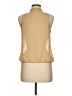 Charlotte Russe Tan Sleeveless Button-Down Shirt Size M - photo 2