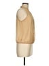 Charlotte Russe Tan Sleeveless Button-Down Shirt Size M - photo 4