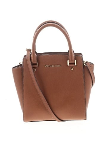 MICHAEL Michael Kors Leather Satchel (view 1)