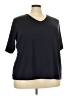 Susan Graver Black Short Sleeve Top Size 3X - photo 1