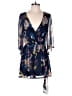 Bailey Blue 100% Polyester Floral Blue Romper Size M - photo 1