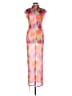 Missguided Tie-dye Pink Cocktail Dress Size L - photo 1