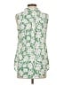 CAbi 100% Polyester Green Sleeveless Blouse Size XS - photo 2