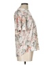 Sara Michelle 100% Polyester Floral Ivory Short Sleeve Blouse Size L - photo 4