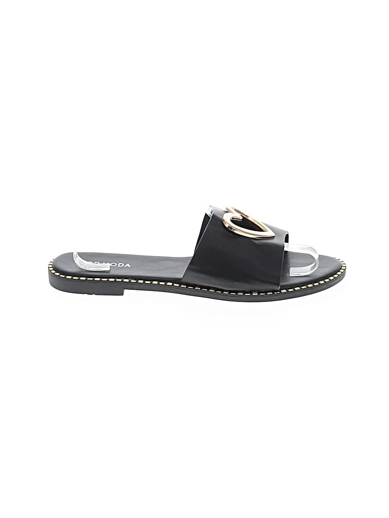 Pre-owned Top Moda Sandals Black Shoes