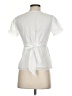 J.Crew Solid White Short Sleeve Blouse Size 0 (petite) - photo 2