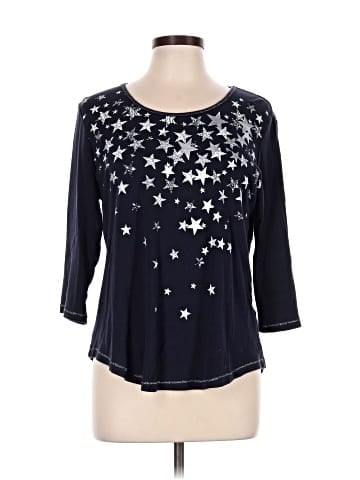 Christopher & Banks 3/4 Sleeve T-Shirt (view 1)