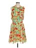 CAbi 100% Polyester Tropical Green Casual Dress Size M - photo 1