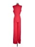 Black Halo 100% Polyester Solid Red Jumpsuit Size 8 - photo 2