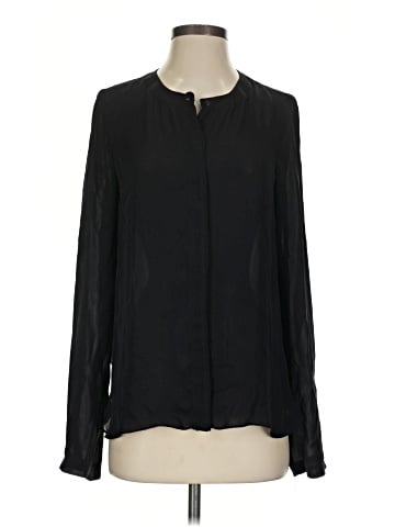 A.L.C. Long Sleeve Silk Top (view 1)