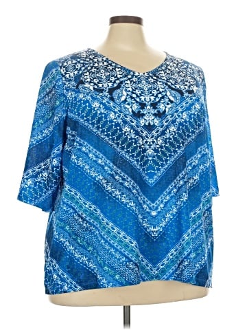Catherines 3/4 Sleeve Blouse (view 1)