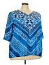 Catherines Blue 3/4 Sleeve Blouse Size 3X (petite) - photo 1