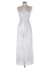 Double Crazy 100% Polyester Metallic Silver Jumpsuit Size L - photo 1