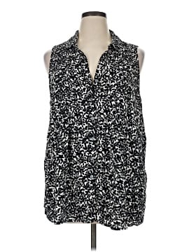 Terra & Sky Sleeveless Button Down Shirt