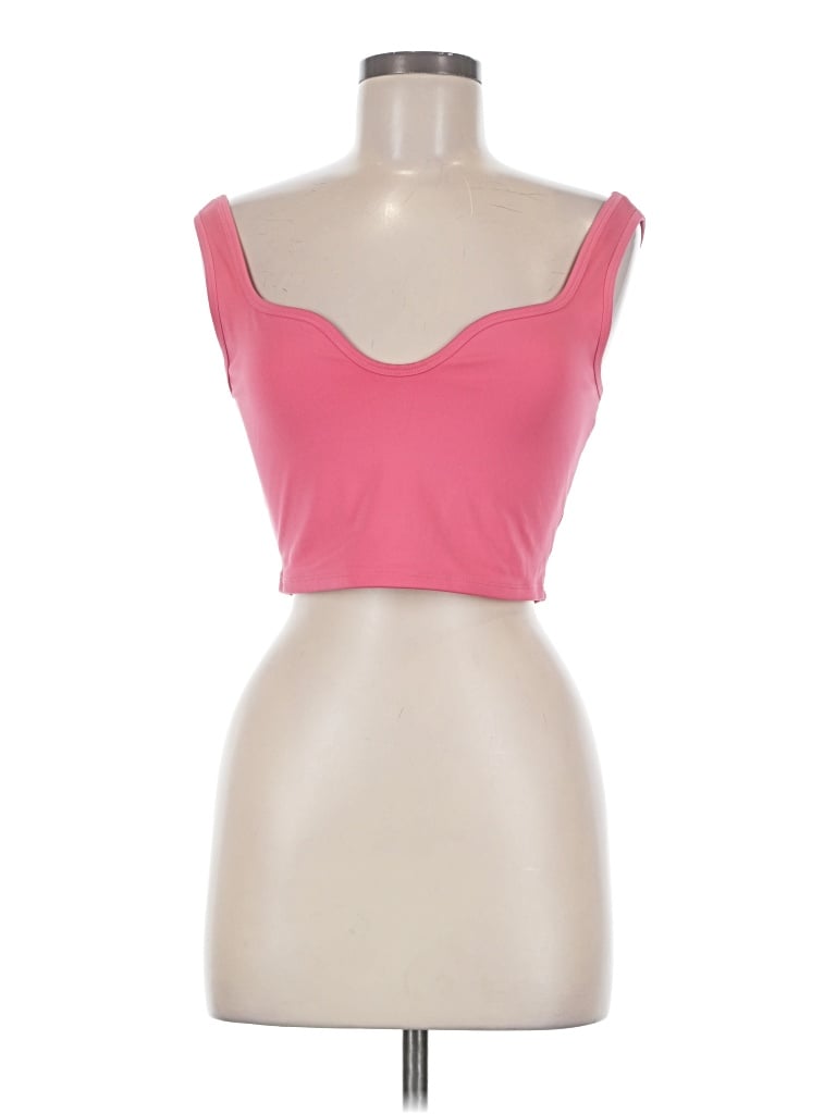Pre-owned Reformation Tank Top Pink Strapless Neckline Tops