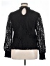 Ultra Pink 100% Polyester Black Long Sleeve Blouse Size XL - photo 2