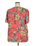 N Touch Red Short Sleeve Blouse Size 2X - photo 2