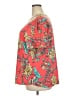 N Touch Red Short Sleeve Blouse Size 2X - photo 5