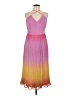 Leith 100% Polyester Tie-dye Pink Cocktail Dress Size M - photo 1