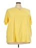 Catherines Yellow Short Sleeve Top Size 3X - photo 1