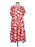 Lularoe Print Red Casual Dress Size L - photo 1