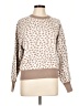 Ann Taylor Animal Print Tan Pullover Sweater Size L - photo 1