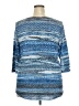 Ruby Rd. Blue 3/4 Sleeve Top Size 2X - photo 2